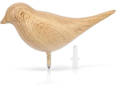 Ganchos Para Abrigos En Forma De Pájaro, Decoración Artística Decorativa De Pájaros Montada En La Pared, Colgador De Bolsa De Toalla, Resinas De Entrada, Gancho De Toalla De Pájaro (grano de madera)
