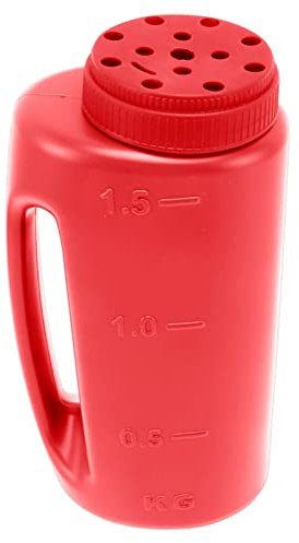 ChengyuWei Épandeur de graines, épandeur de graines à Main, épandeur à Main pour pelouse, épandeur d'engrais à Main, épandeur de graines d'herbe à Main, épandage de Cultures (Rouge)