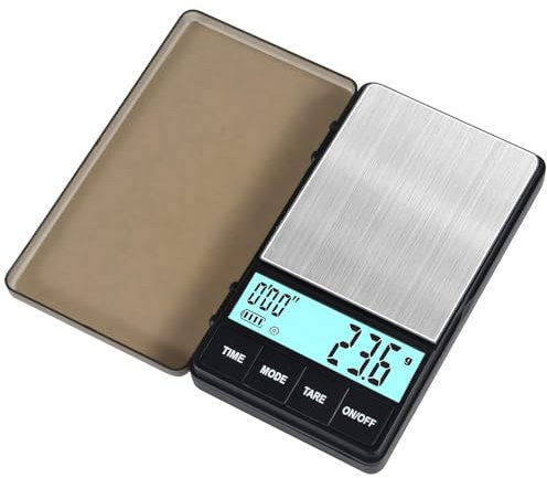 Kaffeewaage mit Timer, Kaffeewaage, digitale Küchenwaage, Taschenwaage, Espressowaage, elektronische Waage für Lebensmittel, Kaffee, Schmuck, Medizin
