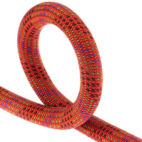 FIXE - Cuerda Escalada SIURANA - Dinámica - para Escalada Deportiva – 9,6 mm de Diámetro – Poliamida – Simple – Trenzado Endurance – Indoor y Roca - 60 m – Color Rojo
