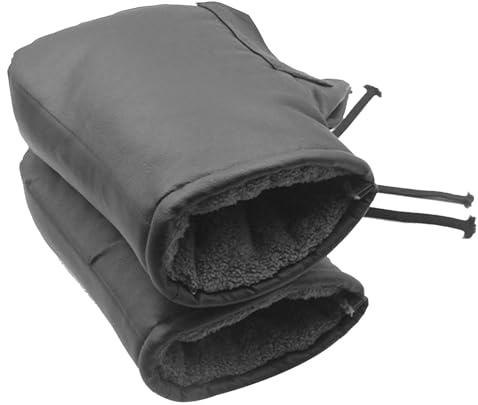 Generico Gants de guidon moto - Style isolé, fermeture réglable, doublure intérieure douce, technologie de prise en main améliorée Guide d'hiver | pour les voyages en plein air en moto, les navetteurs