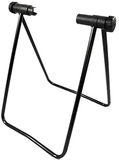 NESTINGHO Support de Réparation de Vélo Pliable en Métal, 1 Pièce, Noir | Montage sur Moyeu Arrière, Hauteur Réglable, Deux Anneaux de Maintien, pour Atelier, Magasin et Exposition