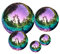 Folytiy 5pcs Stainless Steel Gazing Ball 51-120mm mix Size Decorative Garden Mirror Balls Reflective Gazing Globe for Home Garden Ornament Decorations (Colorful)