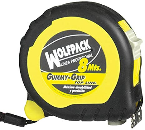 WOLFPACK LINEA PROFESIONAL - Flexometro Magnetico Grip Topline Con Freno 5 Metros / 19 mm.