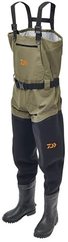 DAIWA Hybrid Breathable/Neoprene Chest Waders - Size 11 - HCW-11