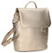 Zwei Damen City-Rucksack Mademoiselle.M MR8 4 Liter weiches Kunstleder, Magnet-Verschlussklappe, Hauptfach mit Reißverschluss, gepolstertes Trennfach für Tablet, Rückenpolsterung (gold)