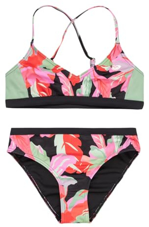 Roxy Two-Room Suit Active RG Athletic TRI Set Girls Black 10