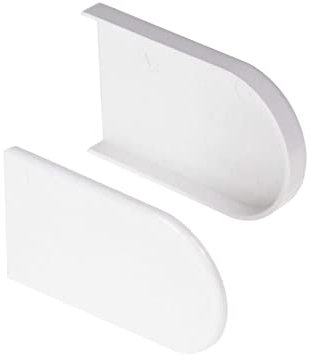 Window Sill Capping Board - Bullnose Window Board Sill Cover - Plastic Window Cill Cover - 1.25 Metre Length (Short End Caps Pair)