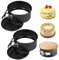 PONGH 2 Stück Kleine Kuchenform Rund Tortenform 4 Zoll Springform Klein mit Flachboden Mini Backform Kleine springform mit Antihaftbeschichtung für Kuchen Backen