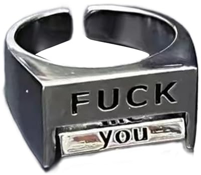 CHAKAE Anillos giratorios grabados, adornos de dedos, anillos giratorios de moda para adultos que buscan accesorios individualizados de moda, talla única, como se describe, como se describe