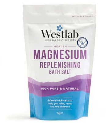 Westlab Magnesium Flakes 1kg - Support Symptoms of Magnesium Deficiency. Soothe & Support Muscle Tension, Headaches, Insomnia, Fatigue & Cramps. Sports Injury Prevention and Rehabilitation.