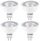 GU5.3 MR16 LED Lampen 5W, Ersetzen 50W Halogenlampen, Warmweiß 3000K, 12V AC/DC, Nicht Dimmbar, 4 Stück
