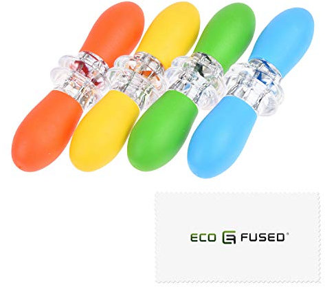 ECO-FUSED Supporti per pannocchie – 4 paia (arancione/giallo/blu/verde) – spiedini per pannocchie – grande manico – design ad incastro – ideale per cucinare a casa, barbecue, picnic, campeggio e feste