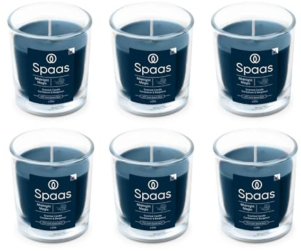 Spaas 6x Bougie Parfumée 25h - Midnight Magic