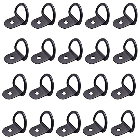 20pcs Tie Down Ring Hook Load Anchor Trailer Stainless Steel Securing Lashing Rings Trailer Tie Down Ring for Loads in Cars Eyelet Securing Cars Kayak