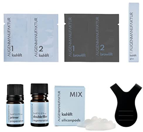 Augenmanufaktur Wimpern & Augenbrauen Lifting Kombi Kit - für voluminösere Lashes und Brows, sowie einen ausdrucksvoller Wimpernschwung ganz ohne Wimpernzange (Maxi)