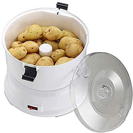 Pelador De Patatas Eléctrico, Pelador Giratorio Automático, Pelador De Frutas Y Verduras Giratorio Automático De Acero Inoxidable Con Capacidad De 1 Kg, Pelado Rápido En 1 Minuto, para Cocina Casera