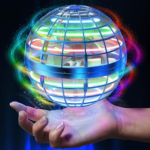 Hoofun Boule Volante, Flying Orb Ball, Fly UFO Boule Magique Spinner Boomerang Jouet extérieurs pour Garçon et Fille Enfant Cadeau pour Les 6 7 8 9 10 12 Ans(Bleu)