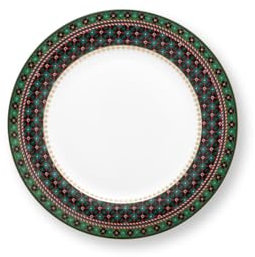Pip Studio Berry Blues Speiseteller Clover Green 26,5cm