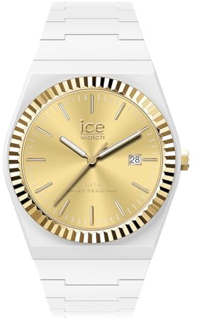ICE-WATCH - Ice Power PW1 Golden White - Montre Blanche pour Femme avec Bracelet en Silicone - 024765 (Small)