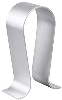 Monoprice Headphone Stand - Silver, Full Aluminum Construction, Solid and Stable, Fits Most Headphones