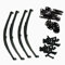 Black 1 Set Leaf Springs Set HighLift Chassis for RC4WD D90 1/10 RC Crawler Auto Upgrade Parts