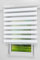 LYSEL - Qualitätsdoppelrollo abdunkelnd weißgrau, (B x H) 150cm x 175cm in weiß/weißgrau