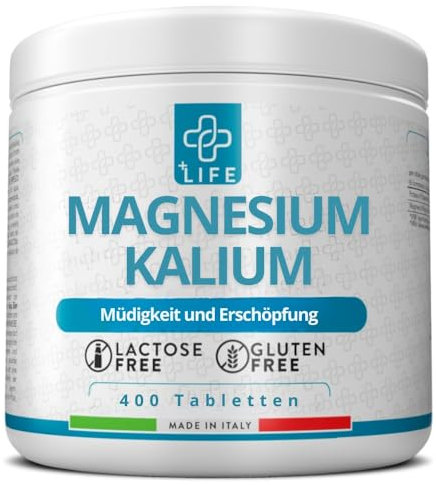 Magnesio E Potassio Compresse 400 PiùLife, Integratori Stanchezza, Sali Minerali Integratori Sport Energia Integratore Muscoli, Sistema Nervoso, Equilibrio Elettroliti, Potassio Citrato E Magnesio
