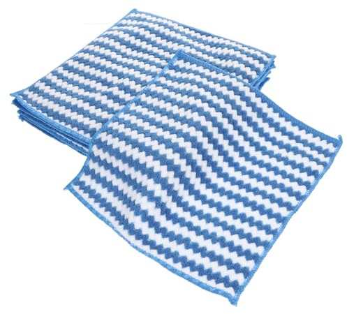 Amosfun 10piezas Trapo De Vellón Coral Toallas De Mano para Cocina Superabsorbentes Paños para Limpiar Platos para Fregar Platos y Secar Vajilla Paños Duraderos De Forro Polar