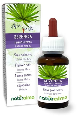 Palma enana americana (Serenoa repens o Sabal serrulata) frutos Tintura Madre sin alcohol Naturalma - Extracto líquido gotas 60 ml - Complemento alimenticio - Vegano