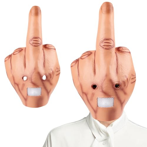 Långfinger mask, halloween finger heltäckande huvud latex realistisk rolig huvudmask vuxna läskig halloween fingermask heltäckande huvud latex långfinger mask bra halloween kostym party karneval