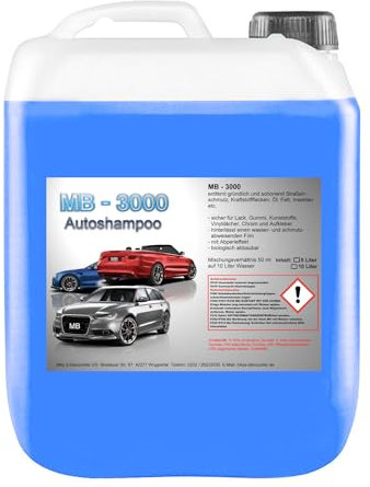 10 L Nano Autoshampoo Carshampoo Konzentrat Glanzshampoo Autoglanz Abperleffekt
