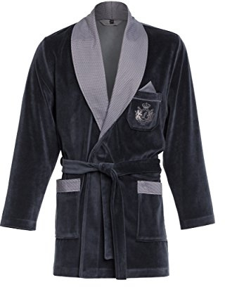 Revise RE- 111 Courte robe de chambre pour hommes – M - Graphite C1