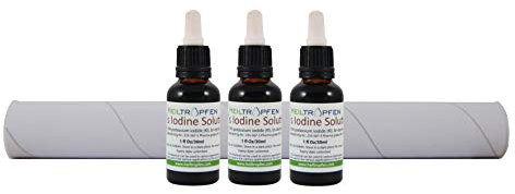 3x Lugolsche Jodlösung 5% | 3x 30 ml | Inhaltsstoffe in pharmazeutischer Qualität | 15% liquid Formulierung | 5 Prozent elementares Jod und 10% Kaliumjodid | Heiltropfen®