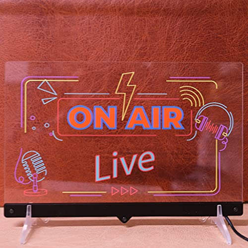 Insegna luminosa ON AIR pannello led multicolore da appendere o con base (DA APPOGGIO)