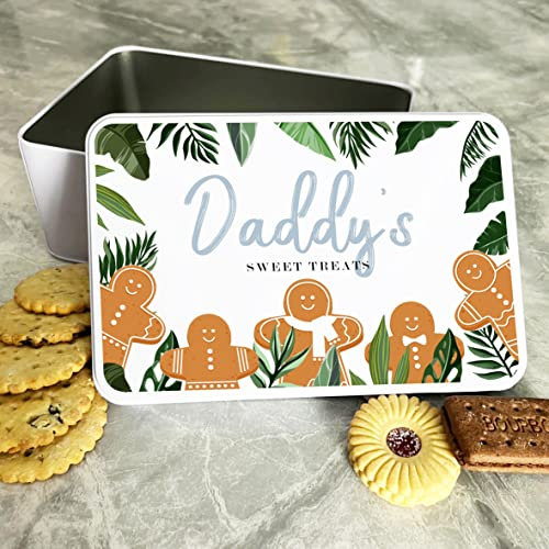 Gingerbread Daddy's Sweet Treats Personalised Gift Cookies Treats Biscuit Tin