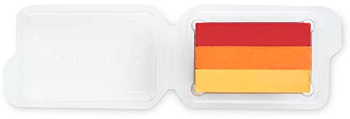 Snazaroo 1117000 Kinderschminke Split Cake Mini Set Tiger, 3 Schminkfarben auf Wasserbasis, leicht abwaschbar, hautfreundlich für Fasching, Karneval, Halloween - Farben: Rot, Orange, Ockergelb