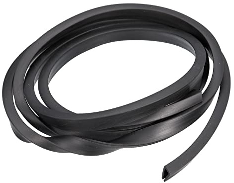 sourcing karta U-kanal kantremsor 10 cm längd gummiskydd tätning ränder kantskydd platt passar för 3,5–4 mm kant (9/32 tum B x 7/16 tum H) svart