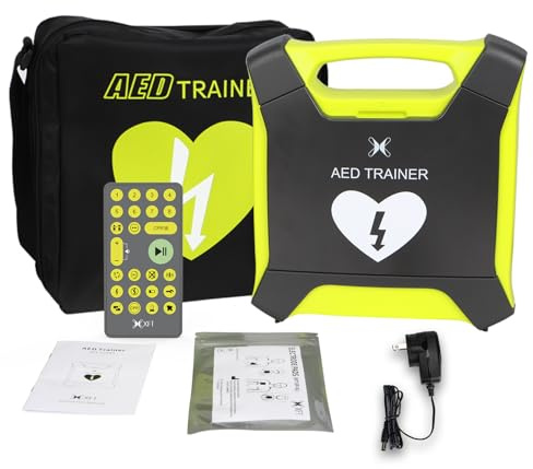 X XFT Allenatore Aed, Xft Kit Di Formazione Aed Attrezzature Rcp Dispositivo Di Allenamento Simulatore Automatico Di Defibrillatore Esterno, Allenatore Aed Professionale Per Apprendista Prime