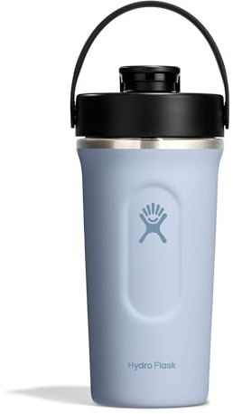 HYDRO FLASK - Insulated Shaker Bottle 709 ml (24 oz) for Protein Shakes and Supplements - Leakproof Chug Spout - Surf