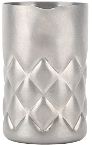 CSXMONEY 60 ml Cocktail-Rührglas, 304 Edelstahl, Martini-Rührglas, für Barkeeper, Silber