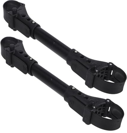 Milisten Conector para Carrito Gemelos de Aluminio Ligero y Antióxido, 2 Piezas Resistentes para Unir Cochecitos de Ñiño en Uso Exterior Familiar