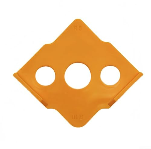 Gabarit de défonceuse pour le travail du bois avec options de rayon R5 à R40 et matériau ABS avec traitement CNC (R5-R10)