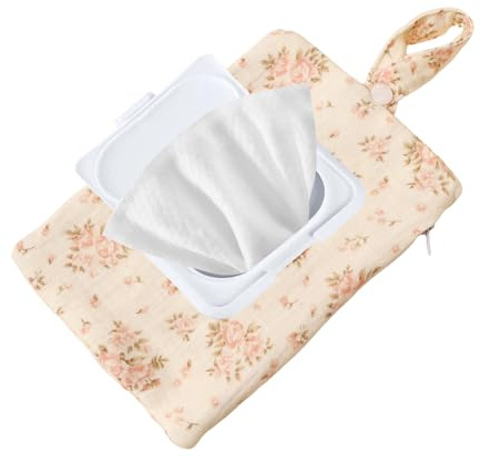 Porta salviette compatto, ricaricabile per bambini, dispenser per sacchetti per pannolini con clip, organizer da viaggio portatile, accessorio per asilo con accesso rapido, organizer
