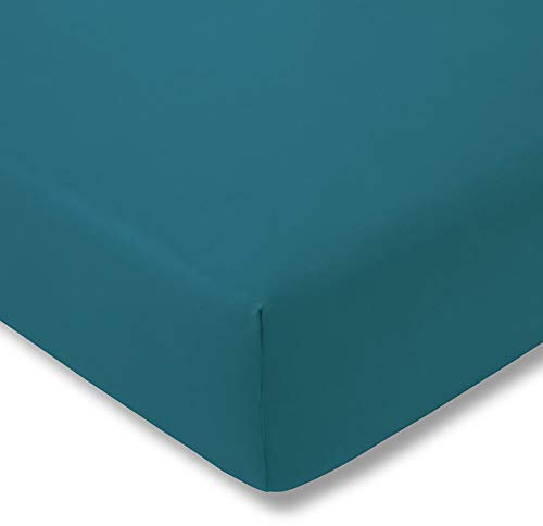 ESTELLA Spannbetttuch Zwirnjersey | Cyan