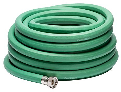 Rain Bird C06226 50FT 5/8 INCH, Premium Heavy-Duty Garden Hose, 100% EDPM Rubber, Hexagonal, 5/8 Inside Diameter x 50’ Long, 3/4 GHT, Green