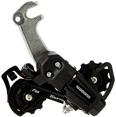 SHIMANO Tourney Schaltwerk, Schwarz, GS-medium