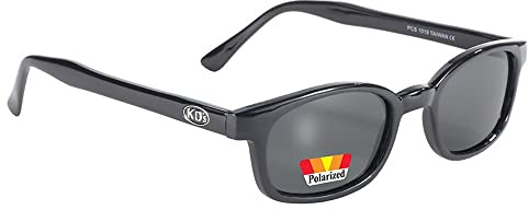 KD's X 1019 - Gafas de sol polarizadas deportivas y motoristas, para hombre y mujer, se ajustan bajo casco de moto y esquí, lentes grises UV400, llevadas por Jax Teller y SAMCRO Sons of Anarchy
