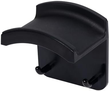 Lufdegim Headset Halter Universal Kopfhörerhalter Wandhalterung mit Starkem Klebeband, Multifunktional Ohrhörer Aufhänger Für die meisten Gaming Kopfhörer, Schreibtisch, Wand, 1-Stück Schwarz