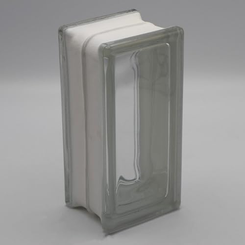 Bloques básicos de cristal transparente, 9 x 19 x 8 cm, 10 unidades